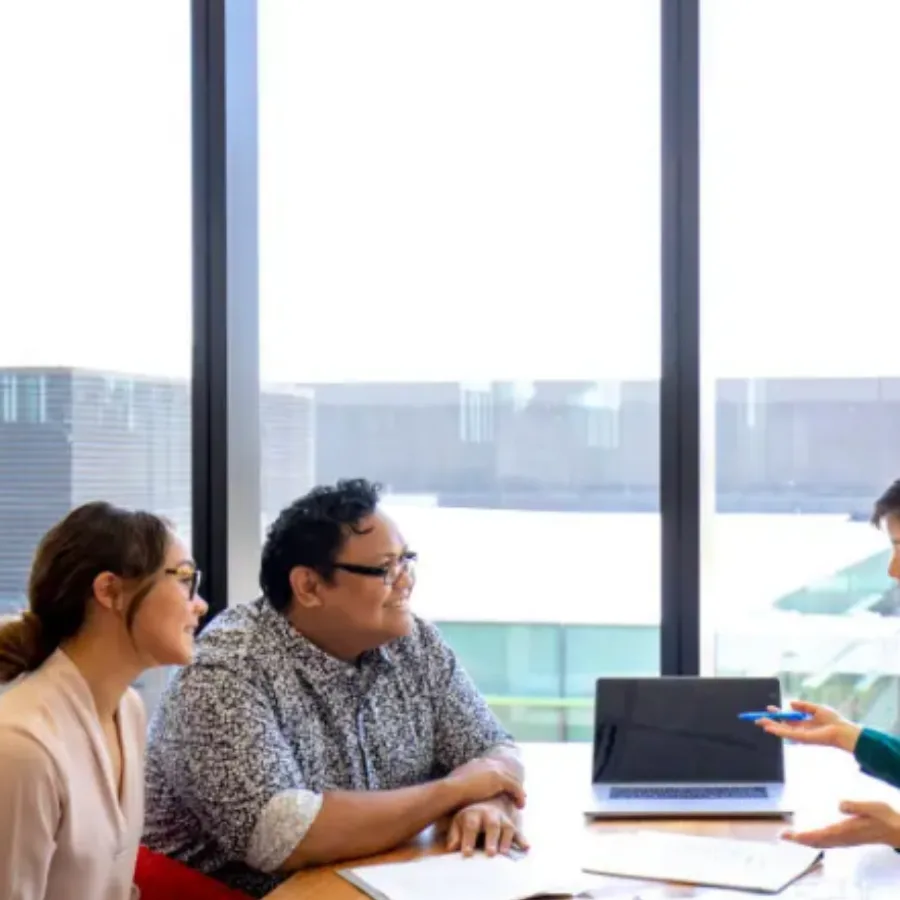 Team meeting in an office boardroom